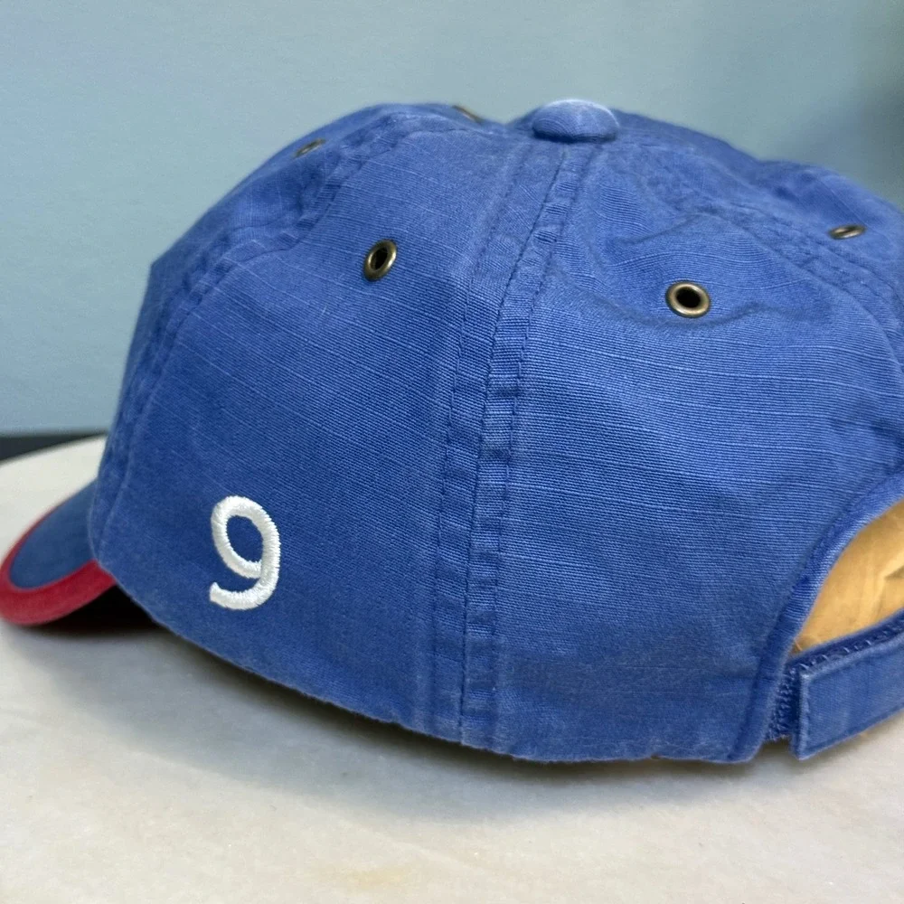 Vtg‎ Gap Havana Surf Team Blue Canvas Baseball Hat Red Trim Kids Y2k Cap preppy